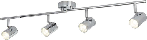 Plafoniera-Contemporanea-Rollo-Acciaio-Cromo-Vetro-Trasparente-Led-16,1W-3000K