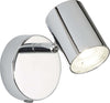 Plafoniera-Contemporanea-Rollo-Acciaio-Cromo-Vetro-Trasparente-Led-4,3W-3000K