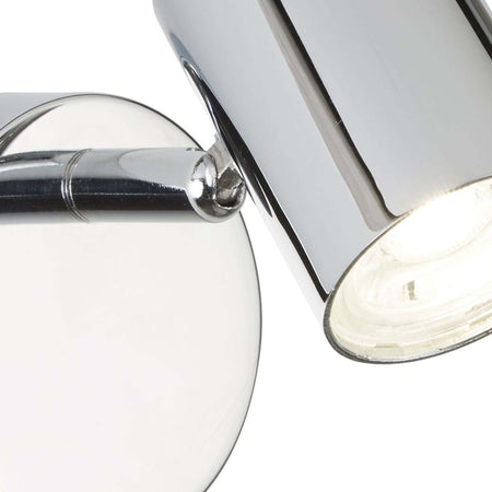Plafoniera-Contemporanea-Rollo-Acciaio-Cromo-Vetro-Trasparente-Led-4,3W-3000K