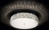 Plafoniera-Contemporanea-Roma-Metallo-Cristallo-Cromo-9-Luci-3W-3000K-Luce-Calda