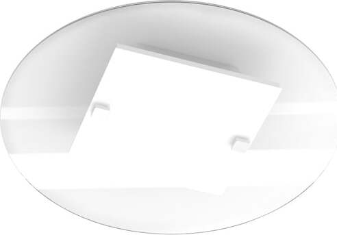 Plafoniera-Contemporanea-Round-Metallo-Bianco-Vetro-2-Luci-E27-D.40Cm