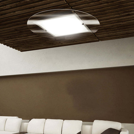 Plafoniera-Contemporanea-Round-Metallo-Bianco-Vetro-4-Luci-E27-D.75Cm