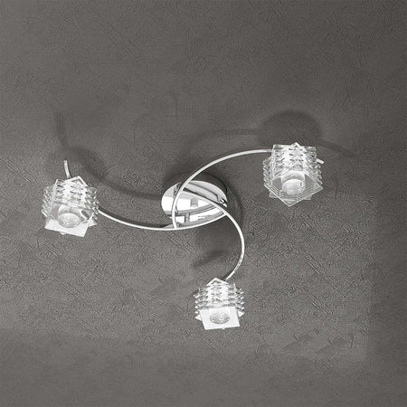 Plafoniera-Contemporanea-Rubik-Metallo-Cromo-Diffusore-Cristallo-3-Luci-G9