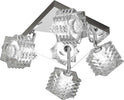 Plafoniera-Contemporanea-Rubik-Metallo-Cromo-Diffusore-Cristallo-4-Luci-G9