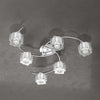 Plafoniera-Contemporanea-Rubik-Metallo-Cromo-Diffusore-Cristallo-6-Luci-G9