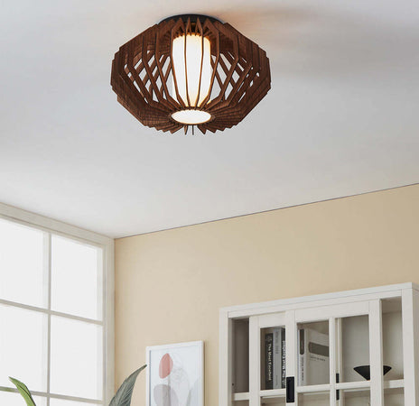 Plafoniera-Contemporanea-Rusticaria-1-Luce-Acciaio-Nero