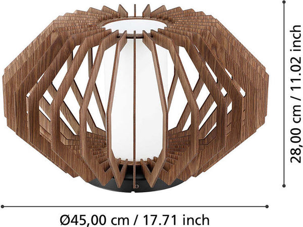 Plafoniera-Contemporanea-Rusticaria-1-Luce-Acciaio-Nero