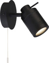 Plafoniera-Contemporanea-Sansone-Acciaio-Nero-Policarbonato-1-Luce-Gu10