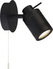 Plafoniera-Contemporanea-Sansone-Acciaio-Nero-Policarbonato-1-Luce-Gu10