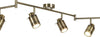 Plafoniera-Contemporanea-Sansone-Acciaio-Ottone-Vetro-6-Luci-Gu10
