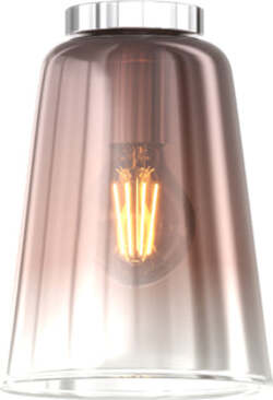 Plafoniera-Contemporanea-Shaded-Metallo-Cromo-Vetro-Rame-1-Luce-E27