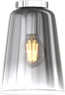 Plafoniera-Contemporanea-Shaded-Metallo-E-Vetro-Cromo-1-Luce-E27