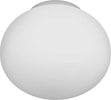 Plafoniera-Contemporanea-Soft-Metallo-Cromo-Vetro-Acidato-Opaco-1-Luce-E27-28Cm