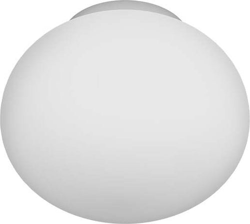 Plafoniera-Contemporanea-Soft-Metallo-Cromo-Vetro-Acidato-Opaco-1-Luce-E27-28Cm