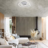 Plafoniera-Contemporanea-Spira-Alluminio-Grigio-Led-Integrato-68W