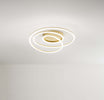 Plafoniera-Contemporanea-Spira-Alluminio-Oro-Led-Integrato-68W