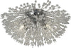 Plafoniera-Contemporanea-Sprazzo-Sole-Acciaio-Cromo-Vetro-Trasparente-4-Luci-G9