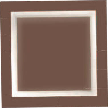 Plafoniera-Contemporanea-Square-Metallo-Ruggine-Led-28W