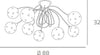 Plafoniera-Contemporanea-Super-Ball-Metallo-Cromo-Vetro-Pirex-9-Luci-G9