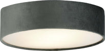 Plafoniera-Contemporanea-Tamburo-Acciaio-Grigio-Tessuto-Bianco-2-Luci-E27