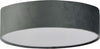 Plafoniera-Contemporanea-Tamburo-Acciaio-Grigio-Tessuto-Bianco-2-Luci-E27