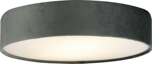 Plafoniera-Contemporanea-Tamburo-Acciaio-Grigio-Tessuto-Bianco-3-Luci-E27