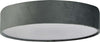 Plafoniera-Contemporanea-Tamburo-Acciaio-Grigio-Tessuto-Bianco-3-Luci-E27