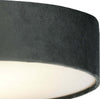 Plafoniera-Contemporanea-Tamburo-Acciaio-Grigio-Tessuto-Bianco-3-Luci-E27