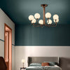 Plafoniera-Contemporanea-Tee-D120Cm-Metallo-Rame-Vetro-8-Luci