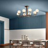 Plafoniera-Contemporanea-Tee-Metallo-Rame-Vetro-8-Luci