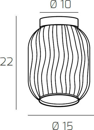 Plafoniera-Contemporanea-Tender-Metallo-Ottone-Satinato-Vetro-Ambra-1-Luce-E27