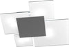 Plafoniera-Contemporanea-Upgrade-Met.-Grigio-Antracite-E-Vetro-4-Luci-E27-71Cm