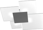 Plafoniera-Contemporanea-Upgrade-Met.-Grigio-Antracite-E-Vetro-4-Luci-E27-91Cm