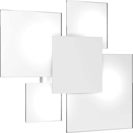 Plafoniera-Contemporanea-Upgrade-Metallo-Bianco-E-Vetro-4-Luci-E27-46Cm