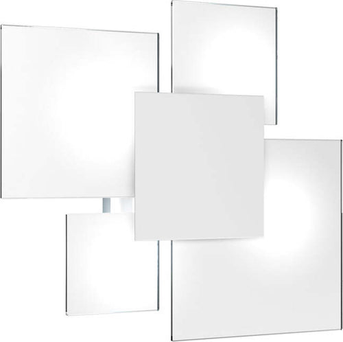 Plafoniera-Contemporanea-Upgrade-Metallo-Bianco-E-Vetro-4-Luci-E27-46Cm