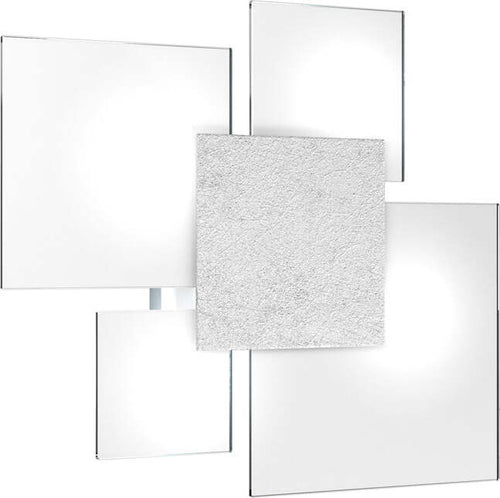 Plafoniera-Contemporanea-Upgrade-Metallo-Foglia-Argento-E-Vetro-4-Luci-E27-46Cm
