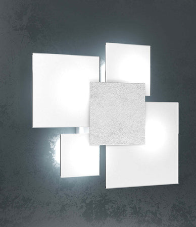 Plafoniera-Contemporanea-Upgrade-Metallo-Foglia-Argento-E-Vetro-4-Luci-E27-46Cm