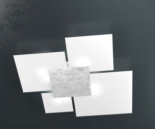 Plafoniera-Contemporanea-Upgrade-Metallo-Foglia-Argento-E-Vetro-4-Luci-E27-91Cm