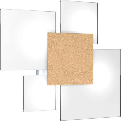 Plafoniera-Contemporanea-Upgrade-Metallo-Foglia-Oro-E-Vetro-4-Luci-E27-46Cm