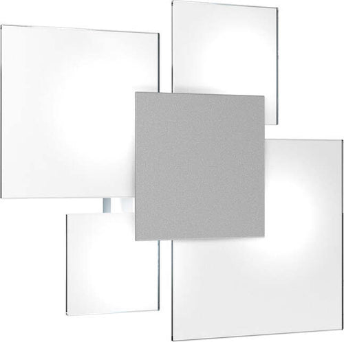Plafoniera-Contemporanea-Upgrade-Metallo-Grigio-E-Vetro-4-Luci-E27-46Cm