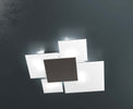 Plafoniera-Contemporanea-Upgrade-Metallo-Marrone-E-Vetro-4-Luci-E27-71Cm