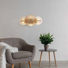 Plafoniera-Contemporanea-Wagon-Wheel-Acciaio-Adjustable-Vetro-6-Luci-G9
