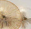 Plafoniera-Contemporanea-Wagon-Wheel-Acciaio-Adjustable-Vetro-6-Luci-G9