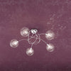 Plafoniera-Contemporanea-Willow-Metallo-Cromo-Vetro-Trasparente-5-Luci-G9