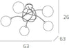 Plafoniera-Contemporanea-Willow-Metallo-Cromo-Vetro-Trasparente-5-Luci-G9
