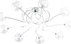 Plafoniera-Contemporanea-Willow-Metallo-Cromo-Vetro-Trasparente-9-Luci-G9
