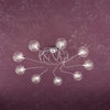 Plafoniera-Contemporanea-Willow-Metallo-Cromo-Vetro-Trasparente-9-Luci-G9