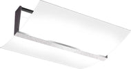 Plafoniera-Contemporanea-Wood-Met.-Foglia-Argento-Vetro-Bianco-2-Luci-E27-43Cm