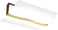 Plafoniera-Contemporanea-Wood-Metallo-Foglia-Oro-Vetro-Bianco-2-Luci-E27-43Cm
