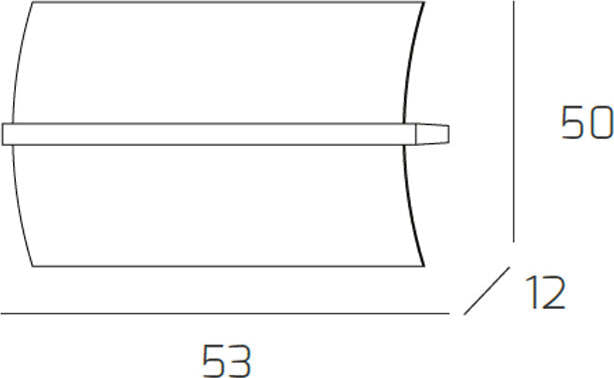 Plafoniera-Contemporanea-Wood-Metallo-Nero-Wengè-Vetro-Bianco-2-Luci-E27-53Cm